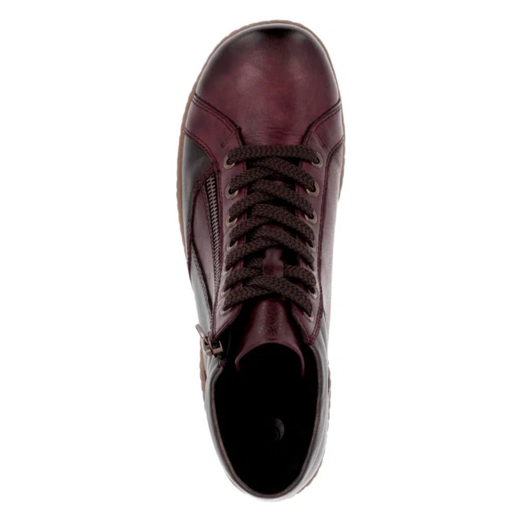 Remonte, R1458, Women's, Boot, Wine, Angled view