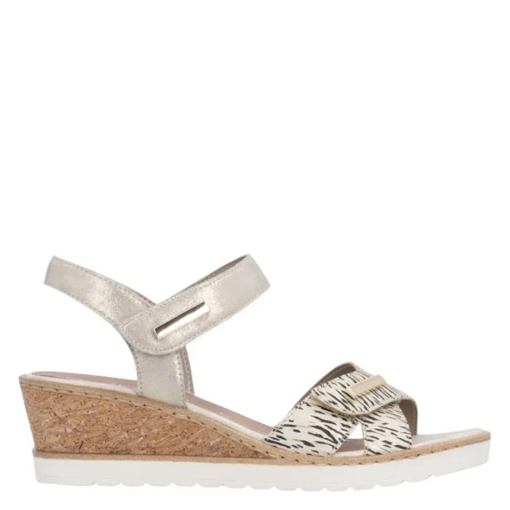 Remonte R6266 Beige/Gold - Shoetopia Footwear