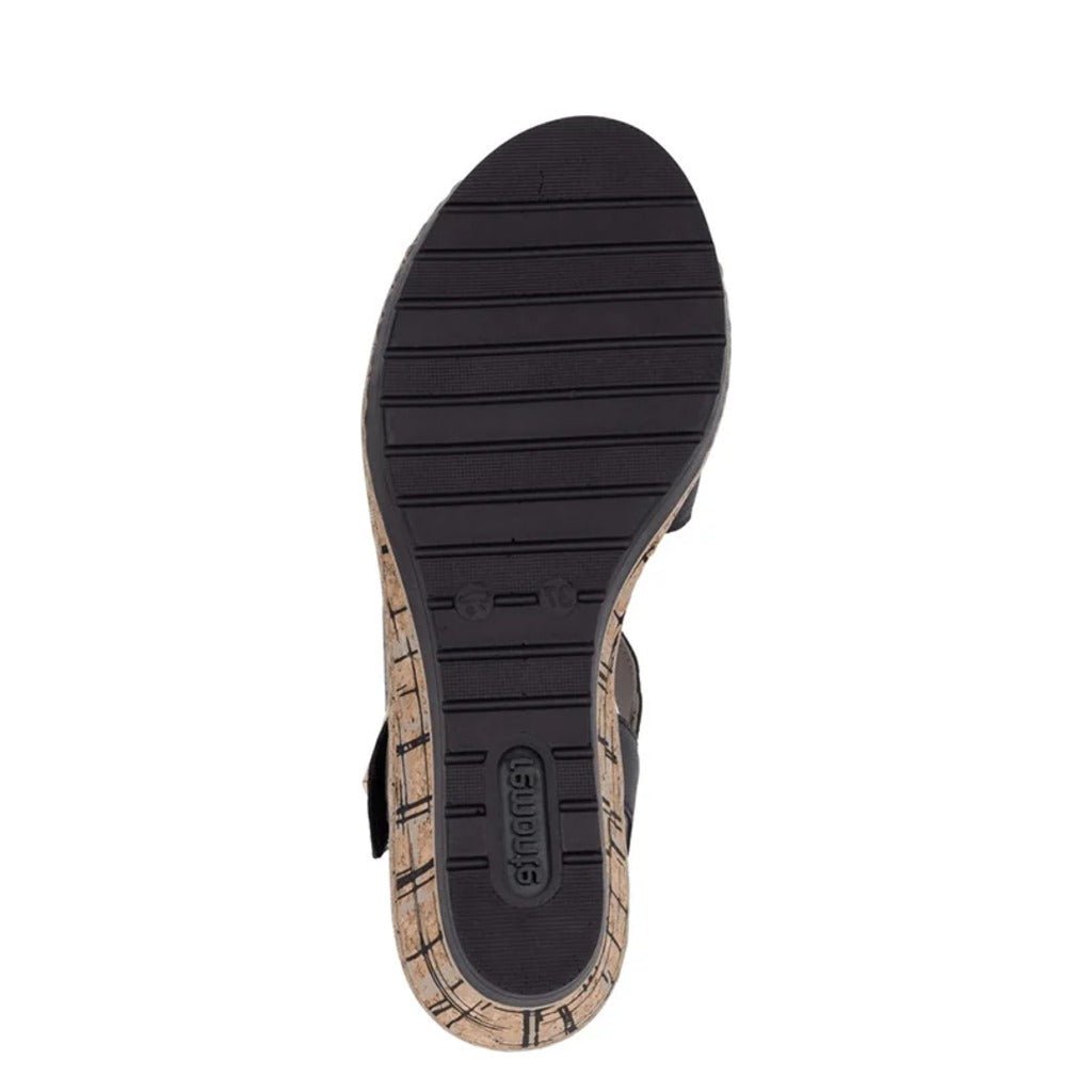 Remonte, R6266, Women's, Sandal, Black, Outsole view