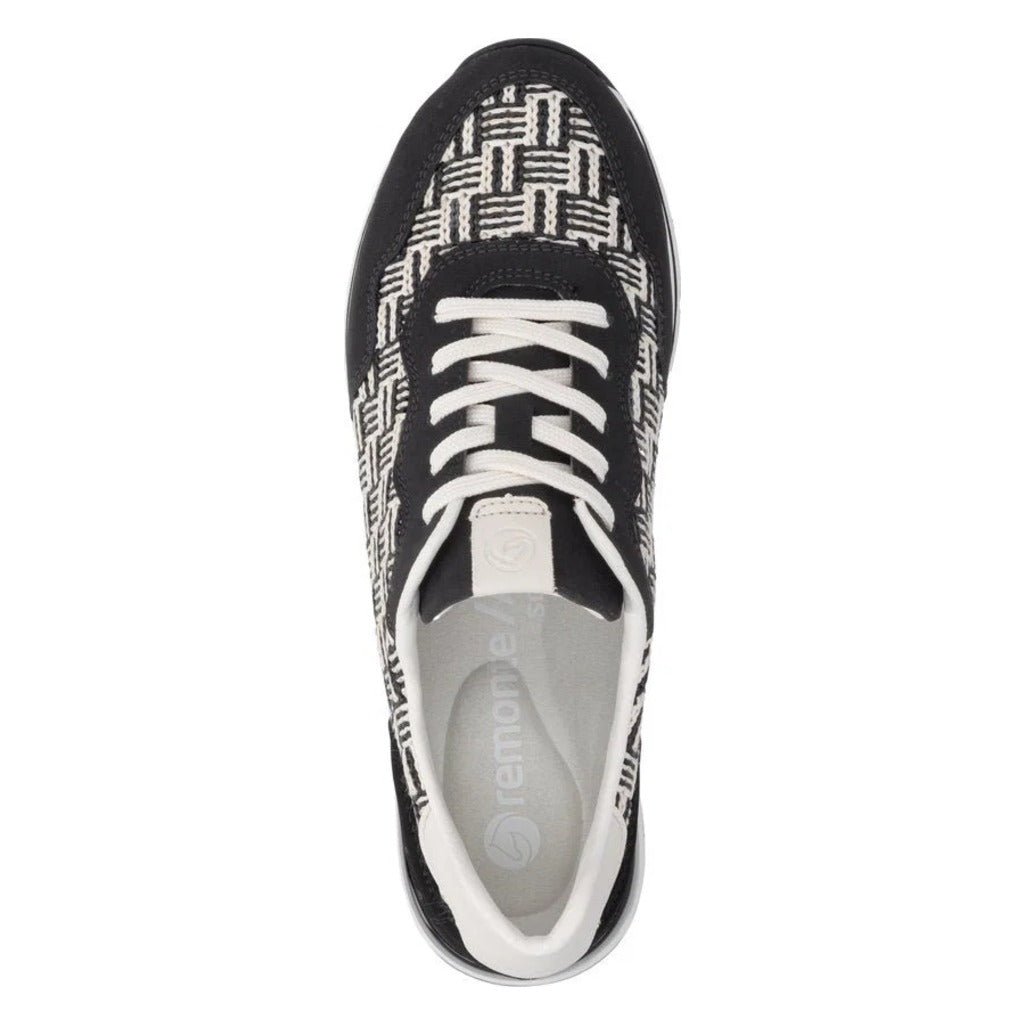Remonte, R6717, Women's, Sneaker, Black, Angled view