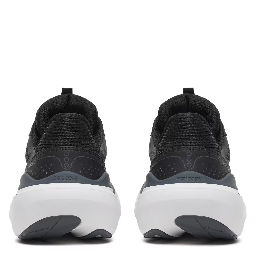 Saucony, Echelon 11, Women's, Running Shoe, Black/White, Rear view