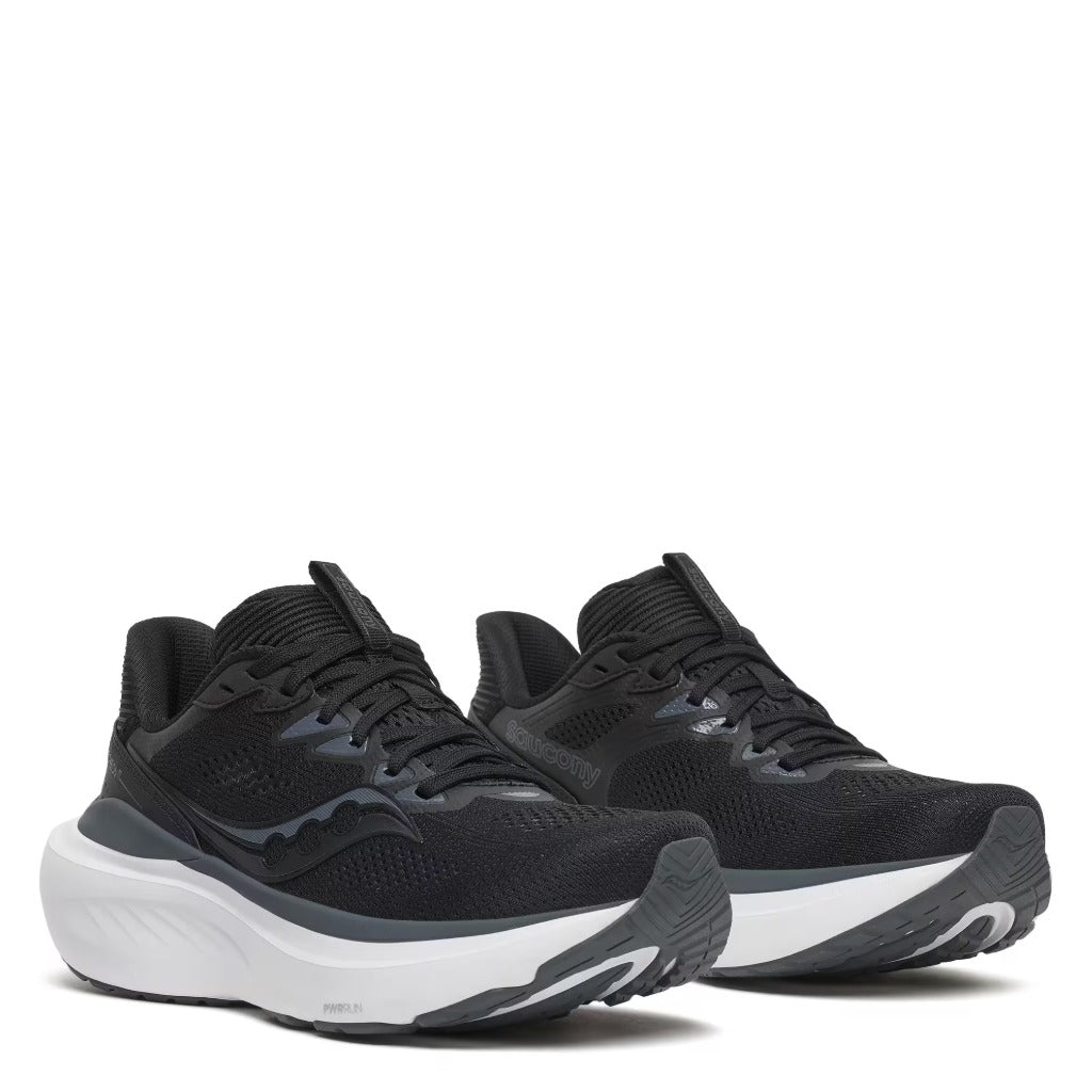 Saucony, Echelon 11, Women's, Running Shoe, Black/White, Pair view