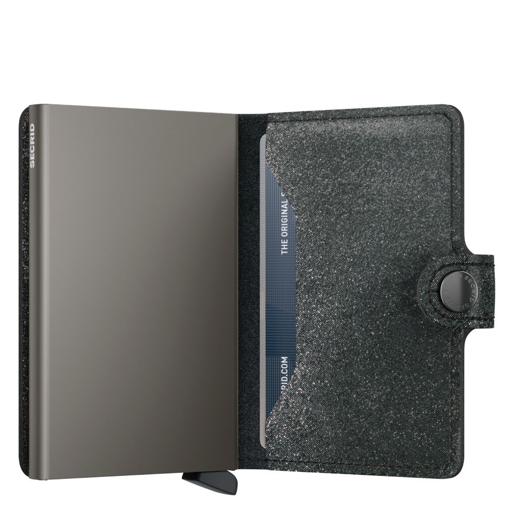 Secrid, Miniwallet Stars, Wallet, Black, Half-open view
