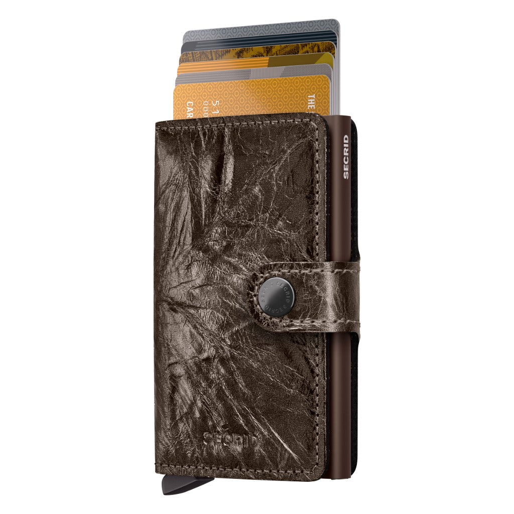 Secrid Miniwallet Crunch - Bronze - Shoetopia Footwear