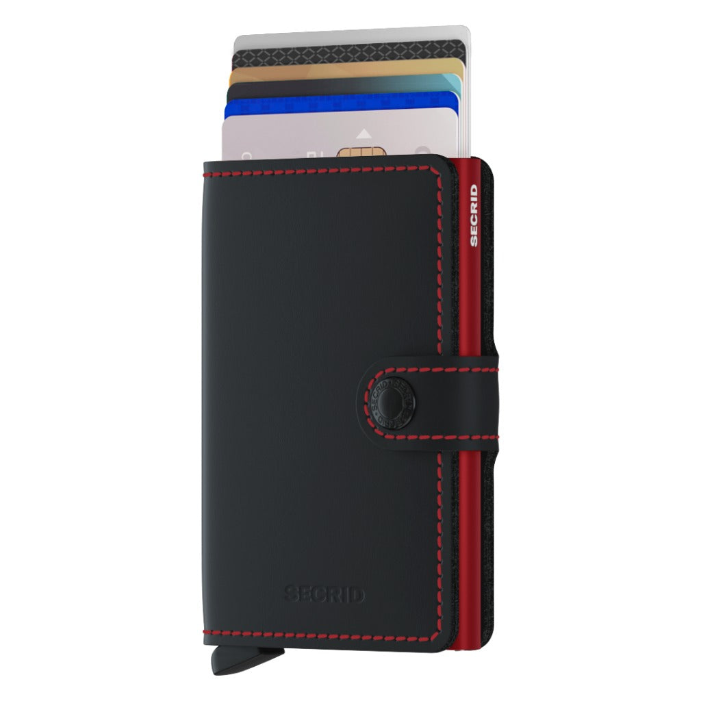 Secrid, Miniwallet Matte, Wallet, Black/Red, Cards view