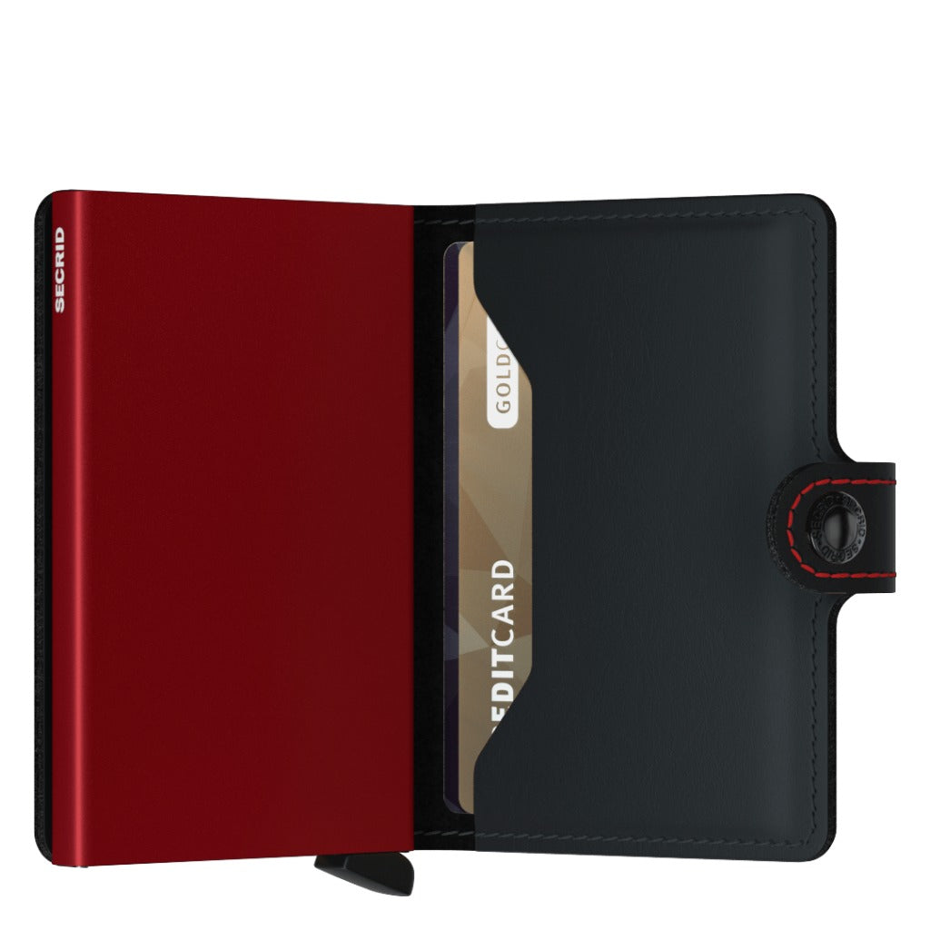Secrid, Miniwallet Matte, Wallet, Black/Red, Exploded view