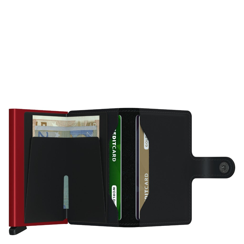 Secrid, Miniwallet Matte, Wallet, Black/Red, Open view