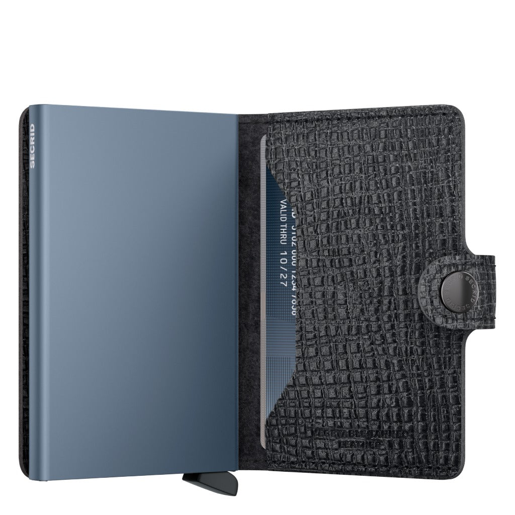 Secrid, Miniwallet Palmellato, Wallet, Black, Half-open view