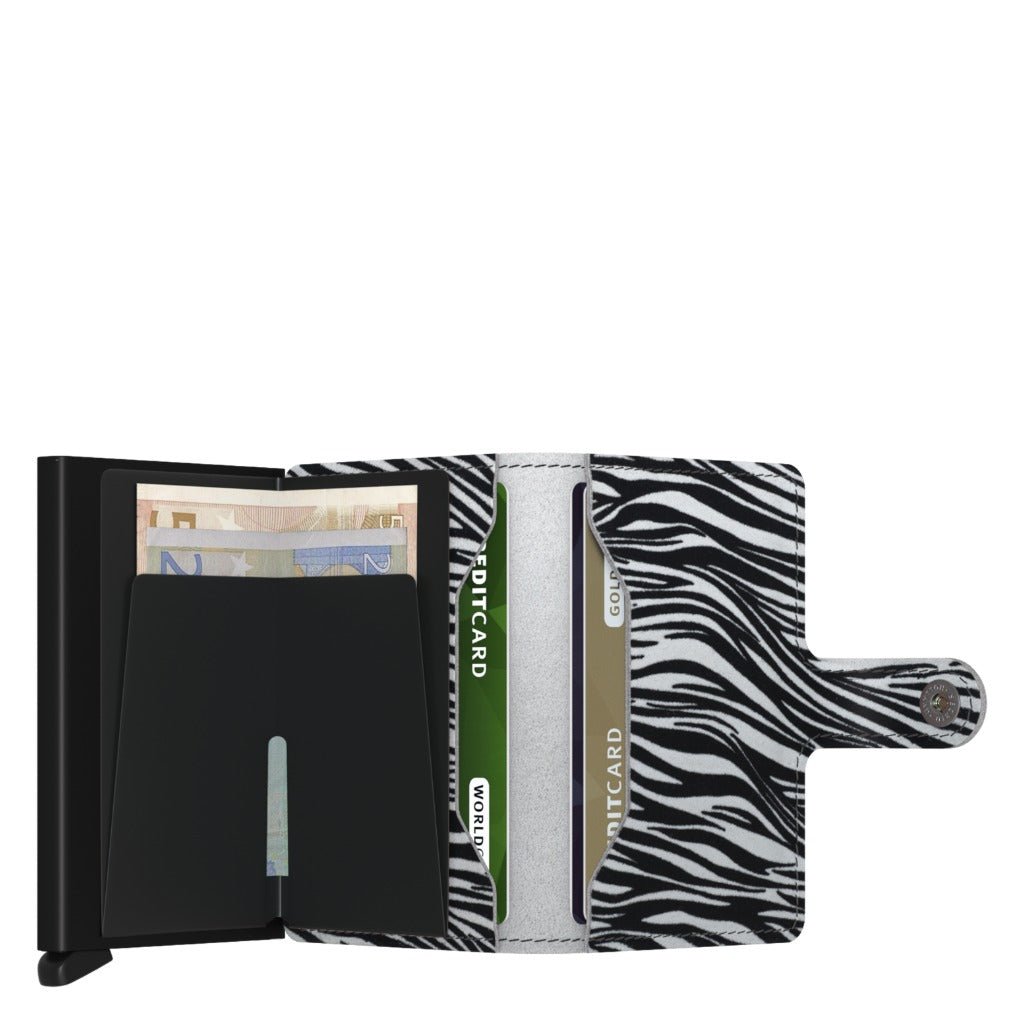 Secrid Miniwallet Zebra - Light Grey - Shoetopia Footwear