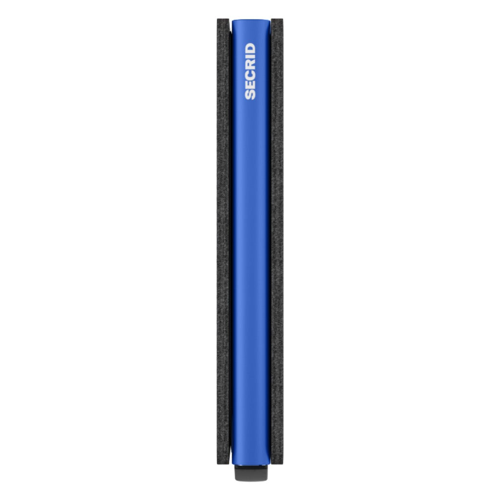 Secrid, Slimwallet Matte, Wallet, Black/Blue, Side view