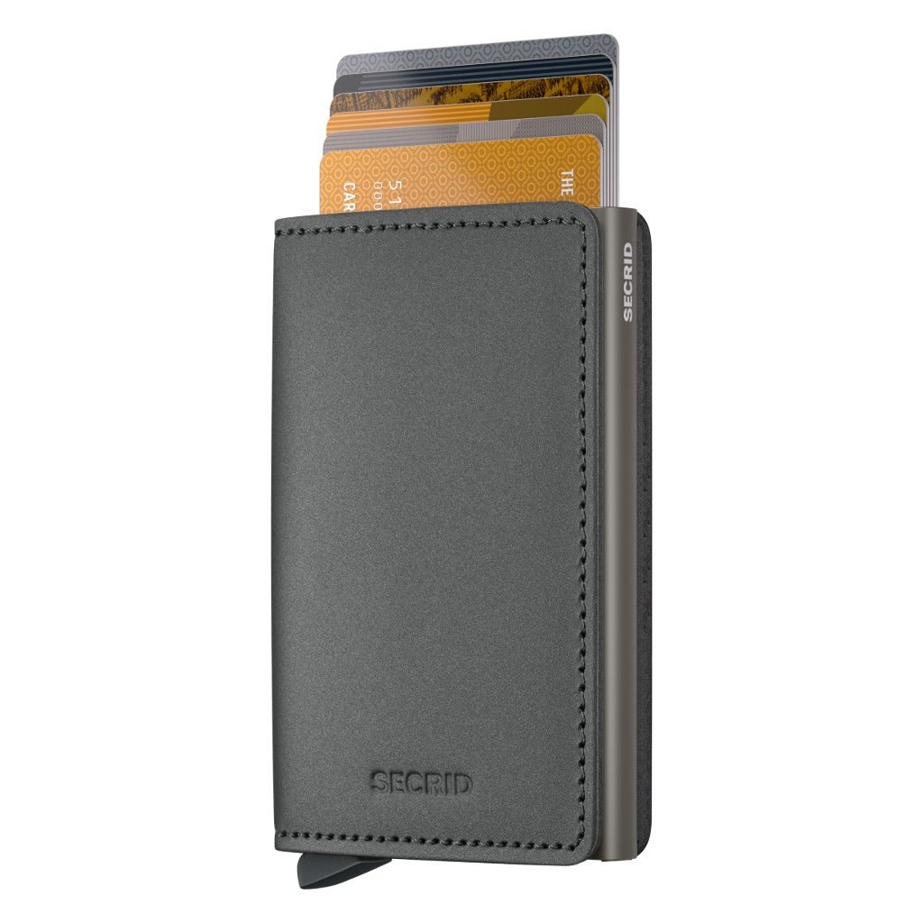 Secrid Slimwallet Matte Satin - Steel - Shoetopia Footwear