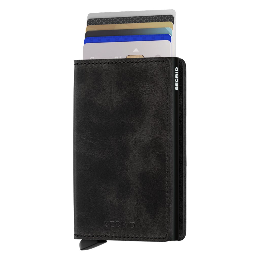 Secrid, Slimwallet Vintage, Wallet, Black, Cards view