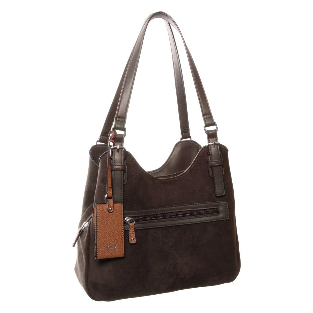 Seven Days R18701 Shoulder Bag - Chocolate - Shoetopia Footwear