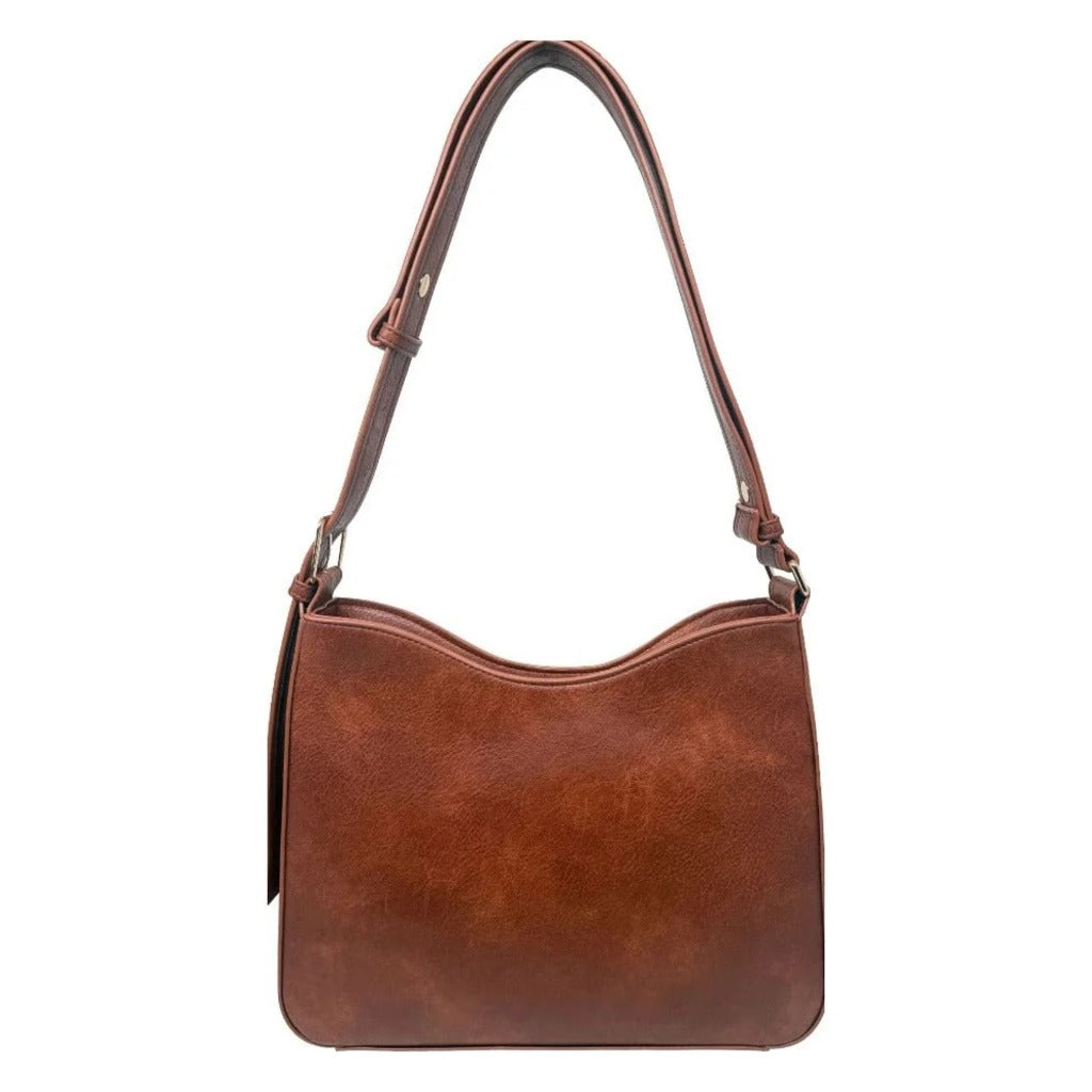 Espe, Sutton, Women's, Crossbody Bag, Tan, Front view