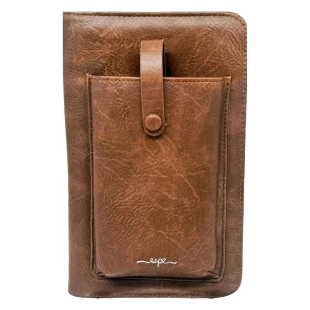 Espe, Pastel iSmart, Women's, Crossbody Wallet, Tan, Front view