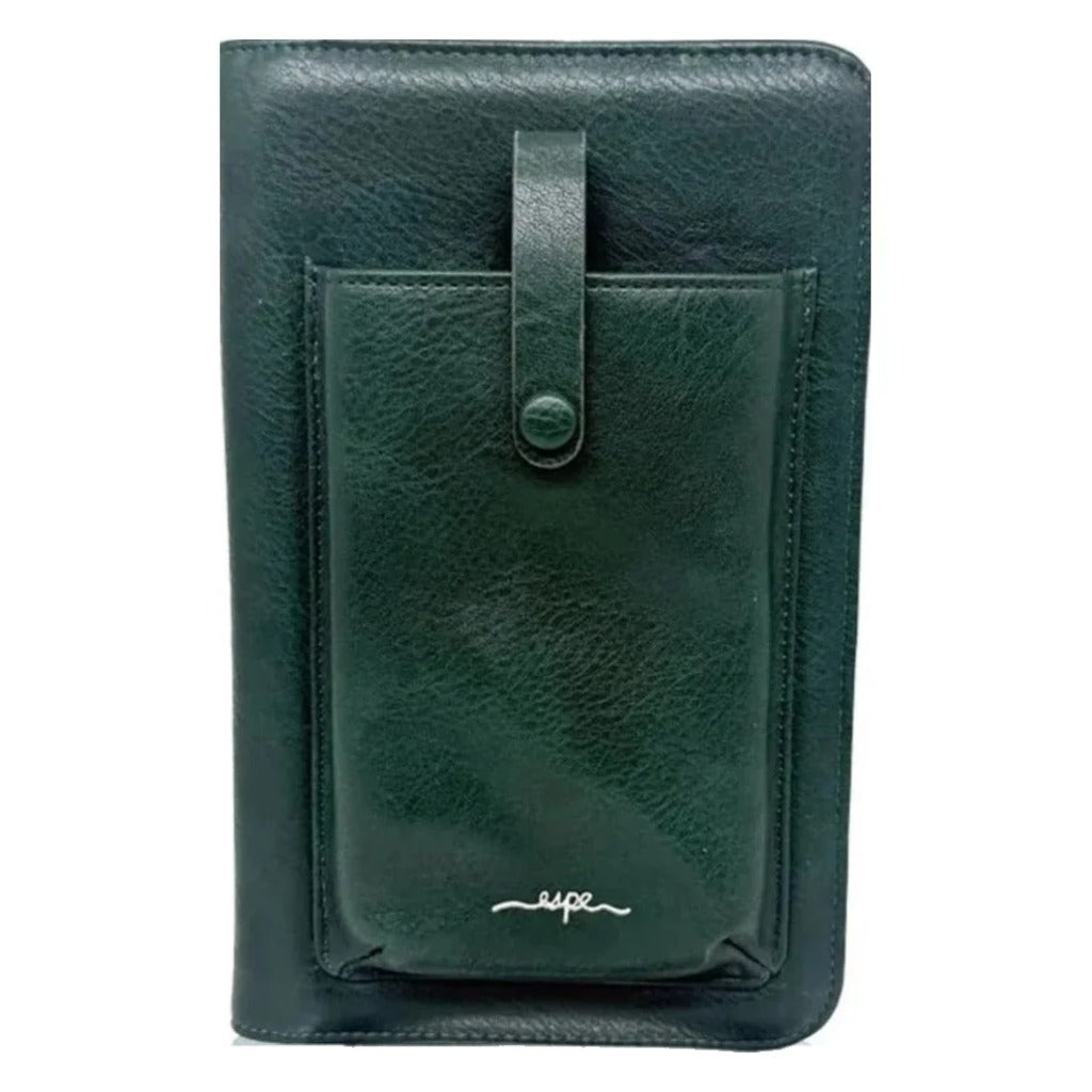 Espe, Pastel iSmart, Women's, Crossbody Wallet, Green, Front view