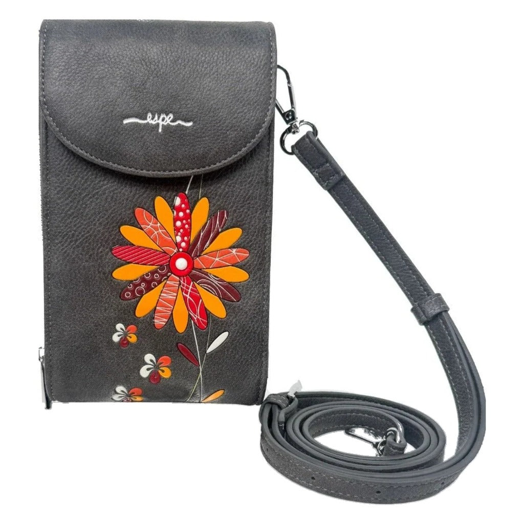 Espe, Lanta iMini, Women's, Crossbody Wallet, Grey, Front view