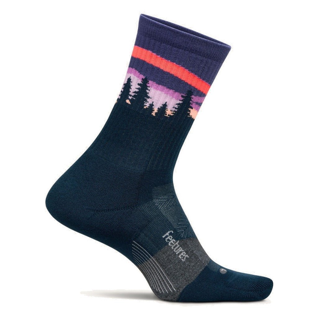 Feetures Trail Max Cushion Mini-Crew - Purple Aurora - Shoetopia Footwear