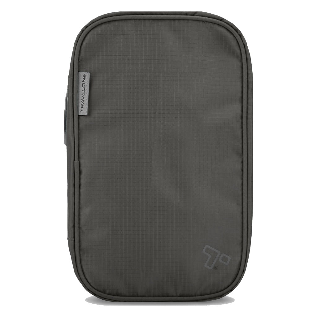 Travelon, Compact Hanging Toiletry Bag, Toiletry Bag, Charcoal, Front view