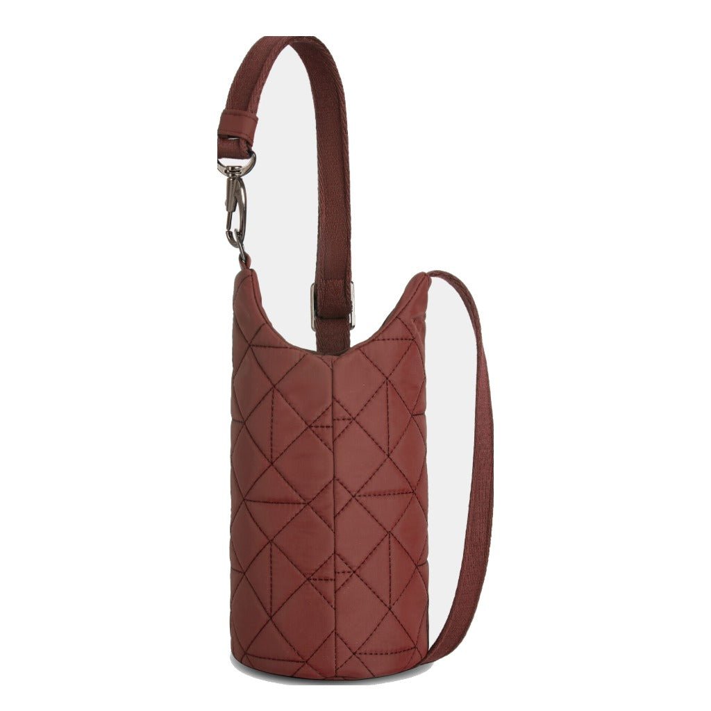 Travelon Anti-Theft Boho Insulated Water Bottle Tote - Paprika - Shoetopia Footwear