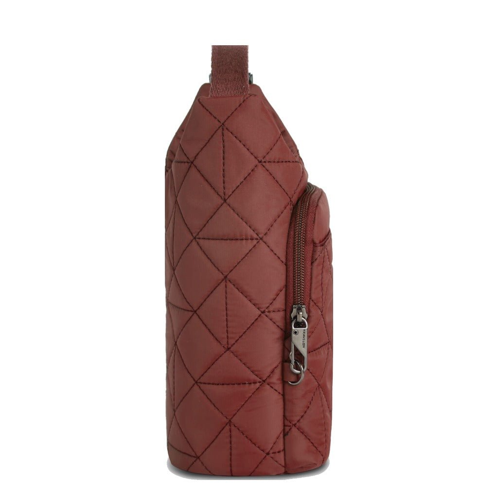 Travelon Anti-Theft Boho Insulated Water Bottle Tote - Paprika - Shoetopia Footwear