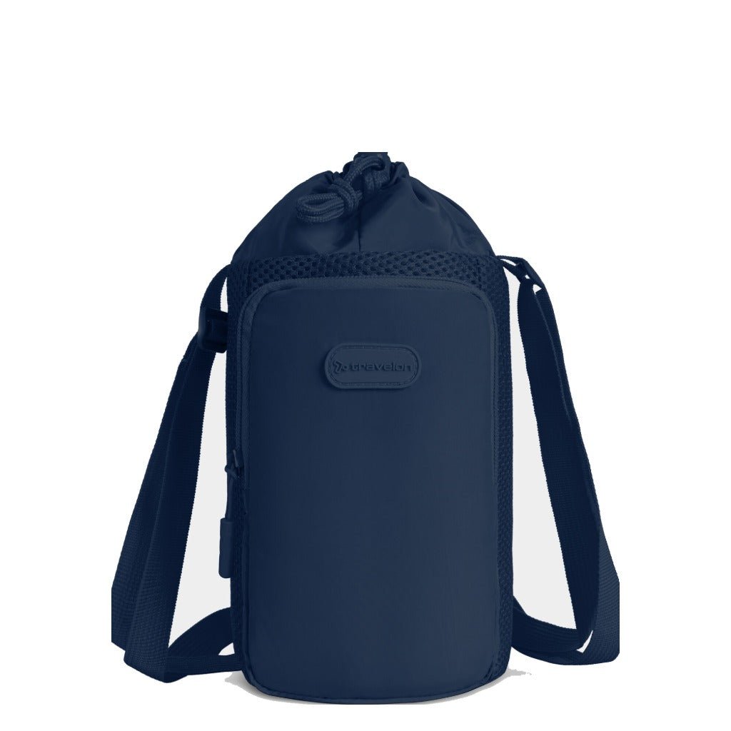 Travelon Insulated Water Bottle Tote - Navy - Shoetopia Footwear