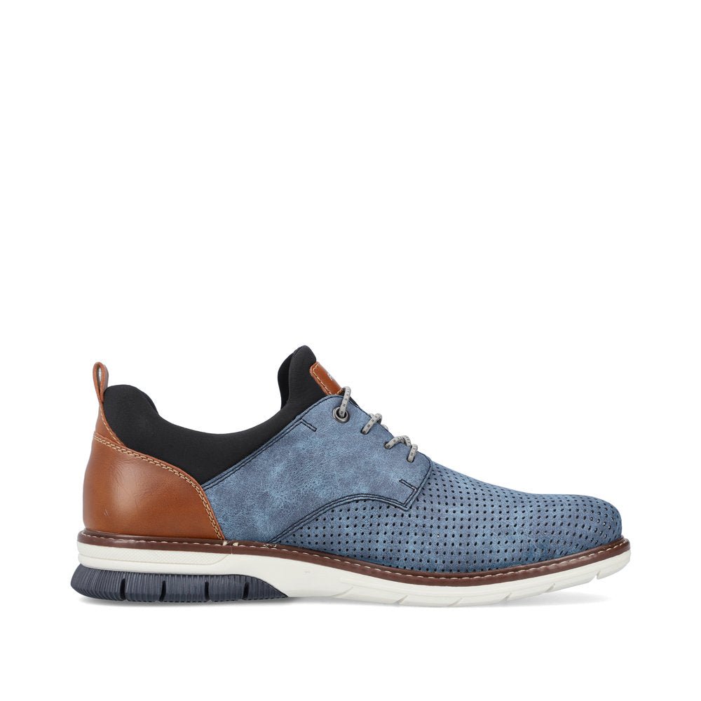 Rieker, 14450, Men's, Casual Shoe, Blue, Side view