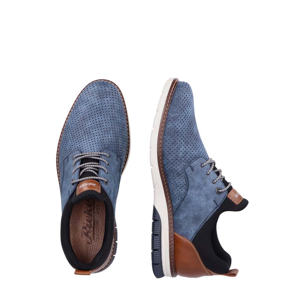 Rieker, 14450, Men's, Casual Shoe, Blue, Pair view