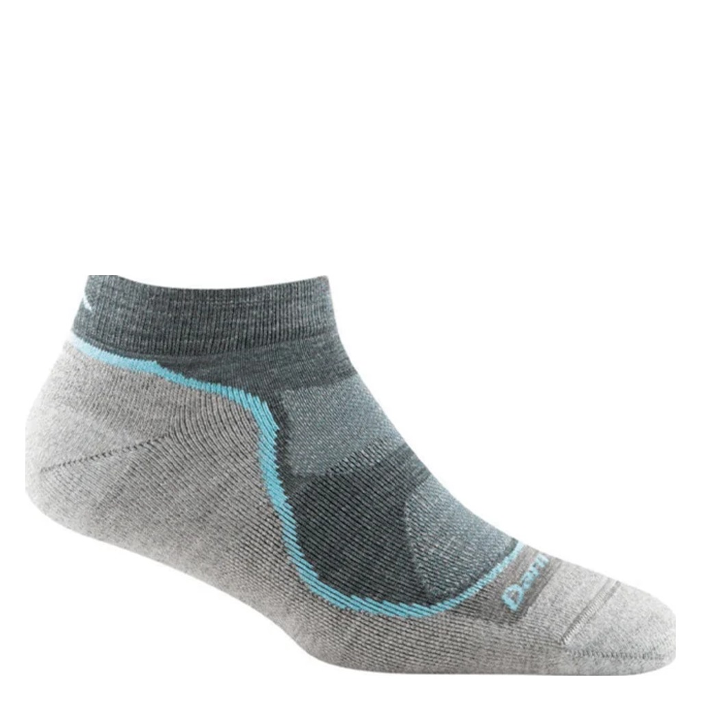Darn Tough, Light Hiker No Show, Women's, Hiking Sock, Slate, Side view