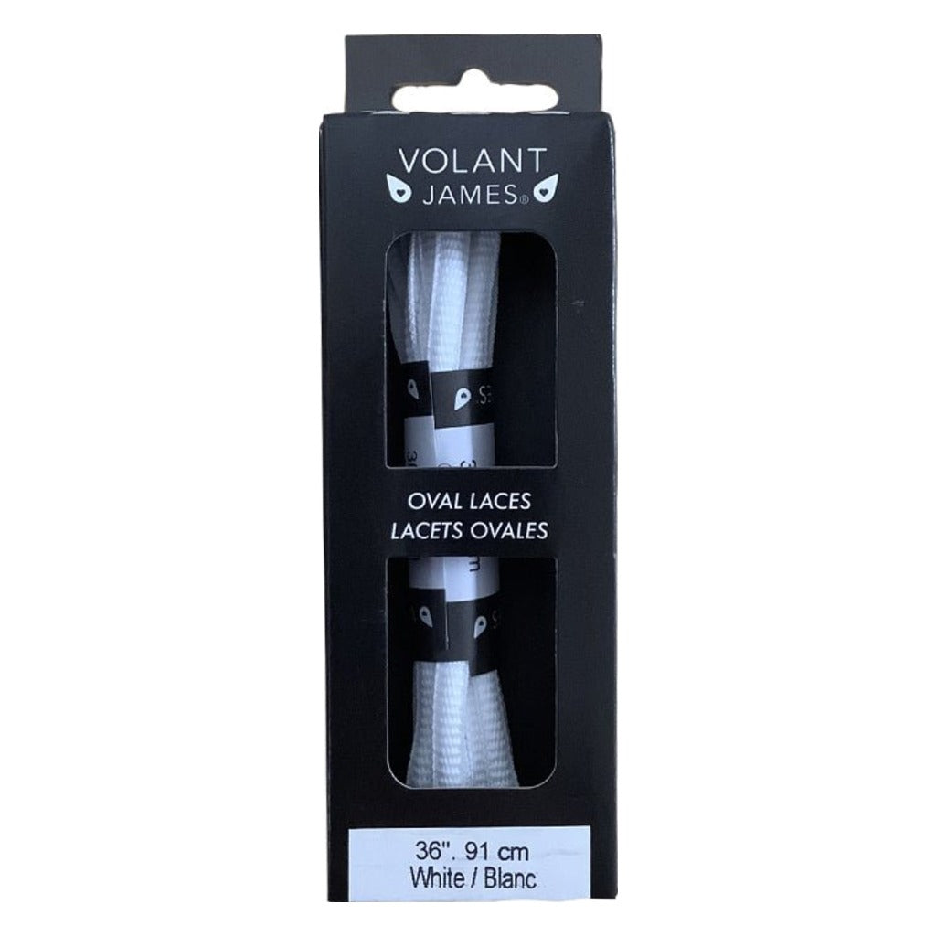 Volant James 36" Oval Lace White - Shoetopia Footwear