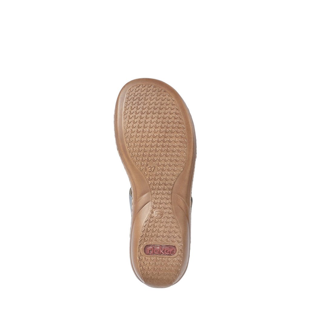Rieker, 60885, Women's, Sandal, Blue, Outsole view