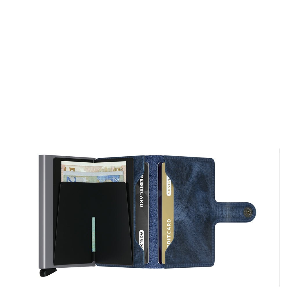 Secrid Miniwallet Vintage - Blue - Shoetopia Footwear