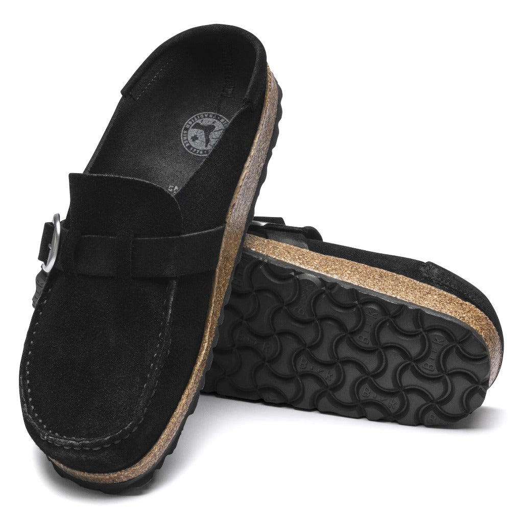 Birkenstock Buckley Big Buckle Black, Narrow Fit - Shoetopia Footwear
