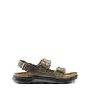 Birkenstock, Milano Rugged Oiled Leather, Men's, Sandal, Faded Khaki, Side view