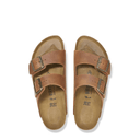Birkenstock, Arizona Oiled Leather, Men's, Sandal, Cognac, Top view