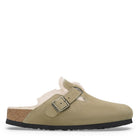 Birkenstock, Boston Shearling, Unisex, Clog, Taupe, Side view