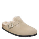 Birkenstock Boston Shearling Suede Taupe, Regular Fit