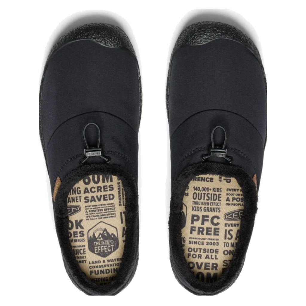 Keen, Howser III Slide, Men's, Slipper, Black, Top view