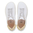 Birkenstock, Bend, Women's, Sneaker, White/Metallic Gold, Top view
