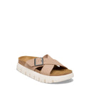 Birkenstock, Siena Chunky Suede, Women's, Sandal, Sand, Angled view