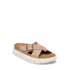 Birkenstock, Siena Chunky Suede, Women's, Sandal, Sand, Angled view