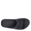 OOFOS, OOahh, Unisex, Slide Sandal, Black, Top view