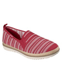 Skechers, Bobs Flexpadrille Lo So Chic, Women's, Casual Shoe, Red Multi, Angled view
