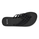 Sanuk, Yoga Sandy II, Women's, Sandal, Black, Top view