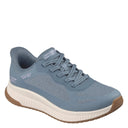 Skechers, Bobs Squad 4 Staple Look, Women's, Casual Shoe, Slate, Angled view