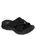 Skechers, Summits - Fantasy Walk, Women's, Thong Sandal, Black, Angled view