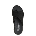 Skechers, Summits - Fantasy Walk, Women's, Thong Sandal, Black, Top view