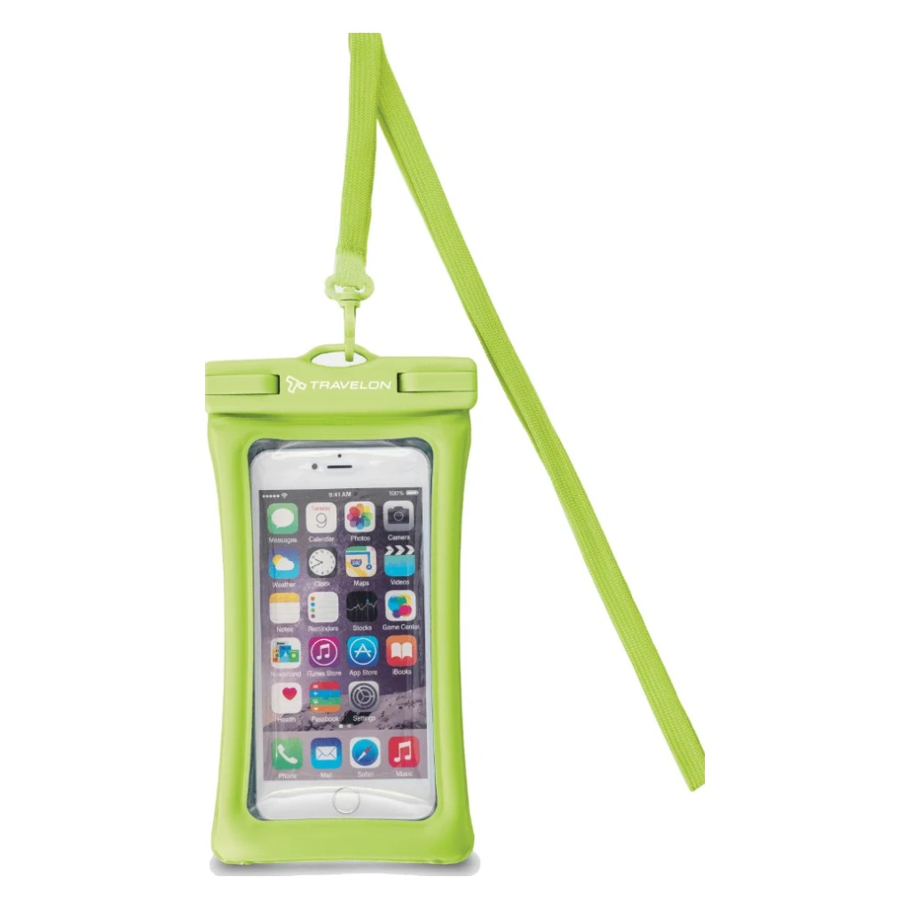 Travelon itFLOATS Waterproof Phone Pouch - Green - Shoetopia Footwear