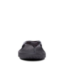 OOFOS, OOlala, Women's, Thong Sandal, Black, Front view