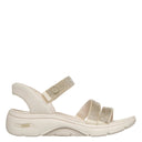 Skechers, Martha Stewart Go Walk Arch Fit, Women's, Sandal, Natural, Side view